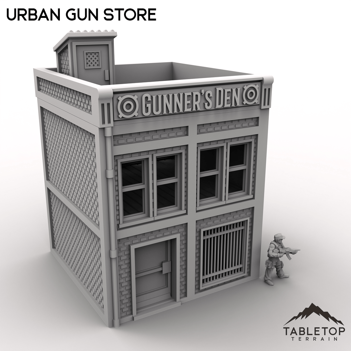 Tabletop Terrain Building Urban Gun Store