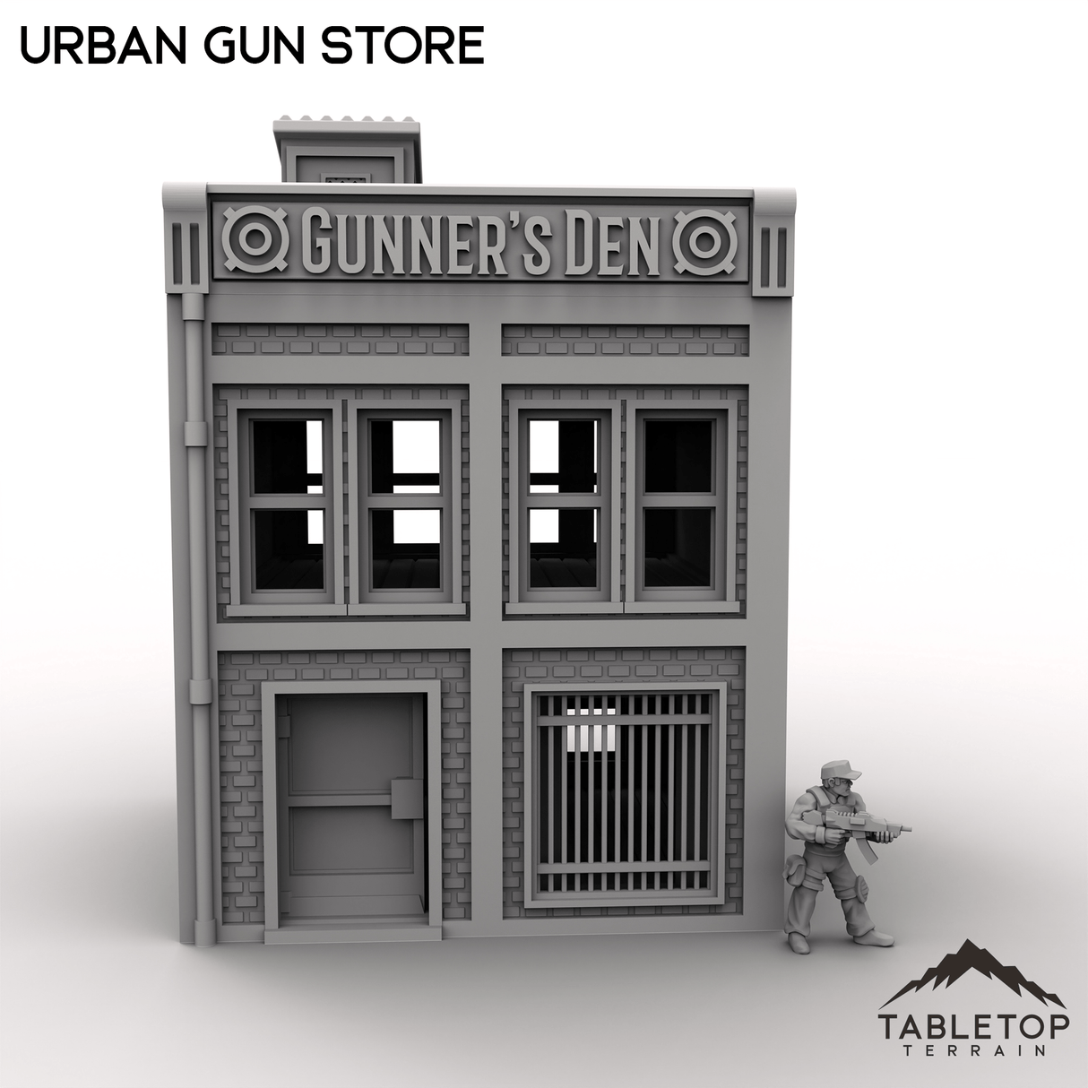 Tabletop Terrain Building Urban Gun Store