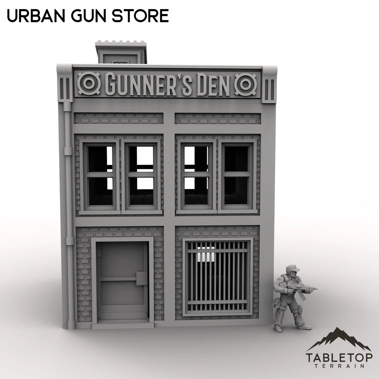 Tabletop Terrain Building Urban Gun Store