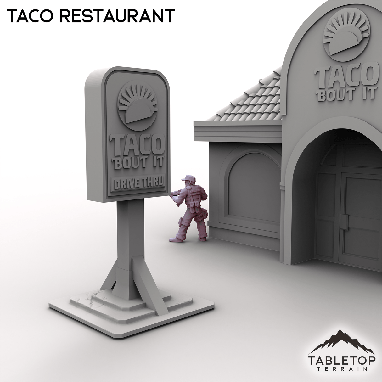 Tabletop Terrain Building Urban Taco Restaurant