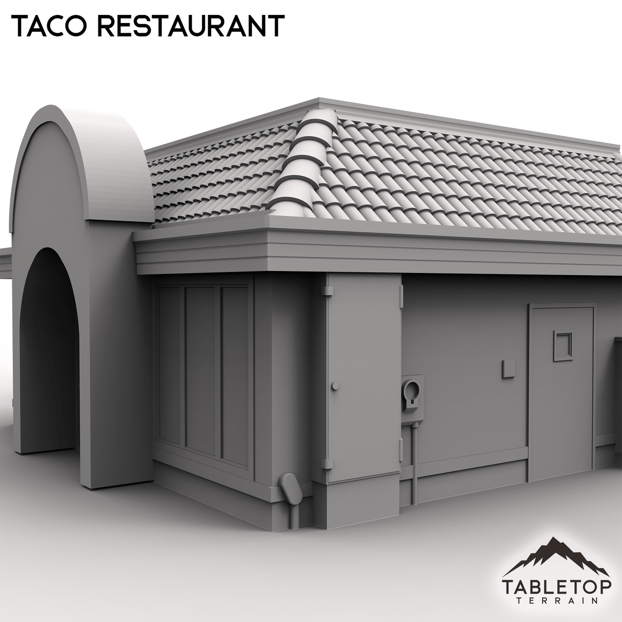 Tabletop Terrain Building Urban Taco Restaurant