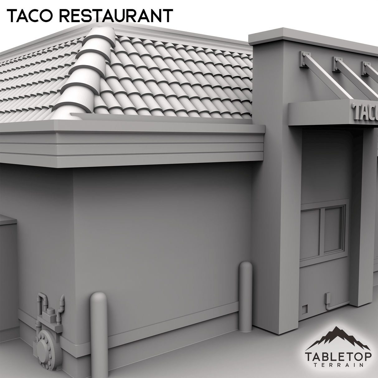 Tabletop Terrain Building Urban Taco Restaurant