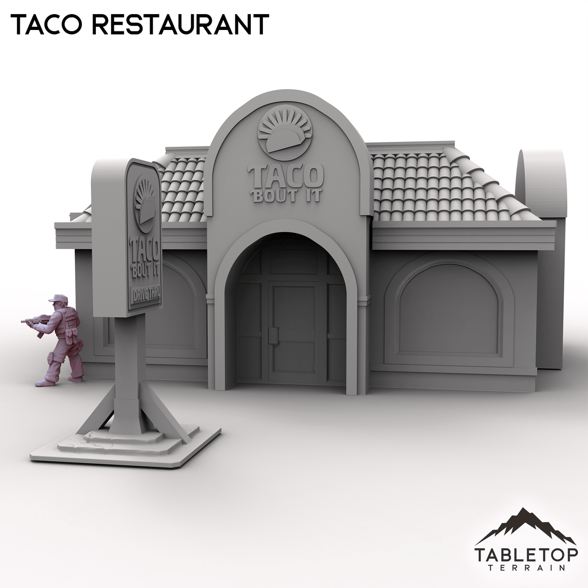 Tabletop Terrain Building Urban Taco Restaurant