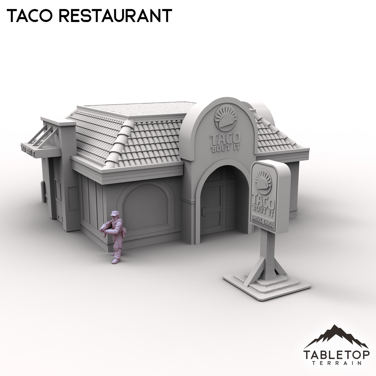 Tabletop Terrain Building Urban Taco Restaurant