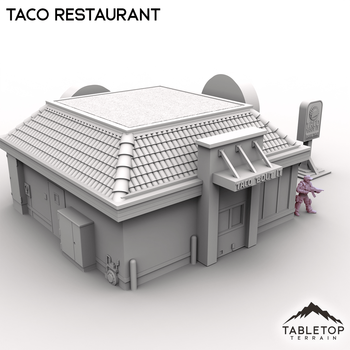 Tabletop Terrain Building Urban Taco Restaurant
