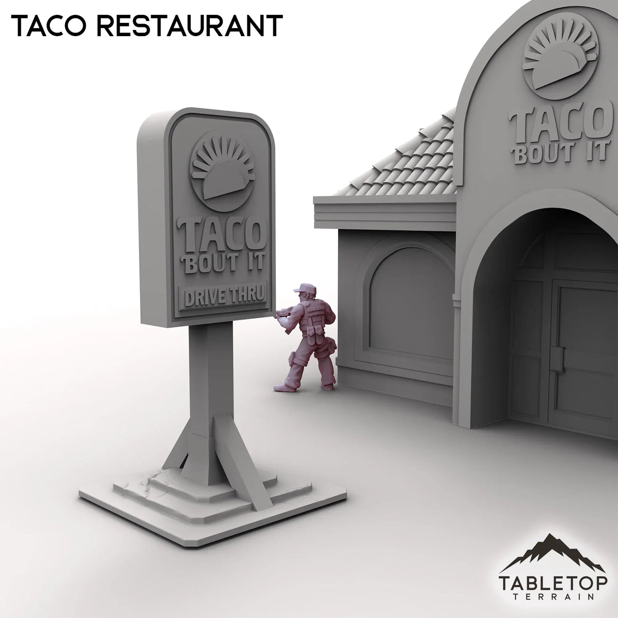 Tabletop Terrain Building Urban Taco Restaurant