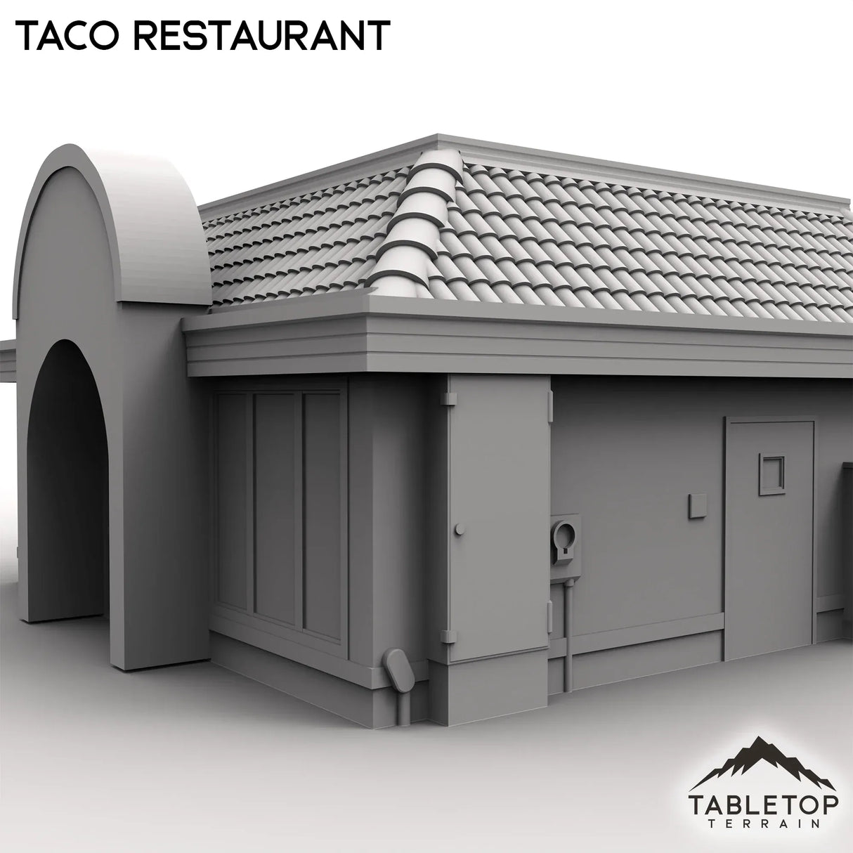 Tabletop Terrain Building Urban Taco Restaurant