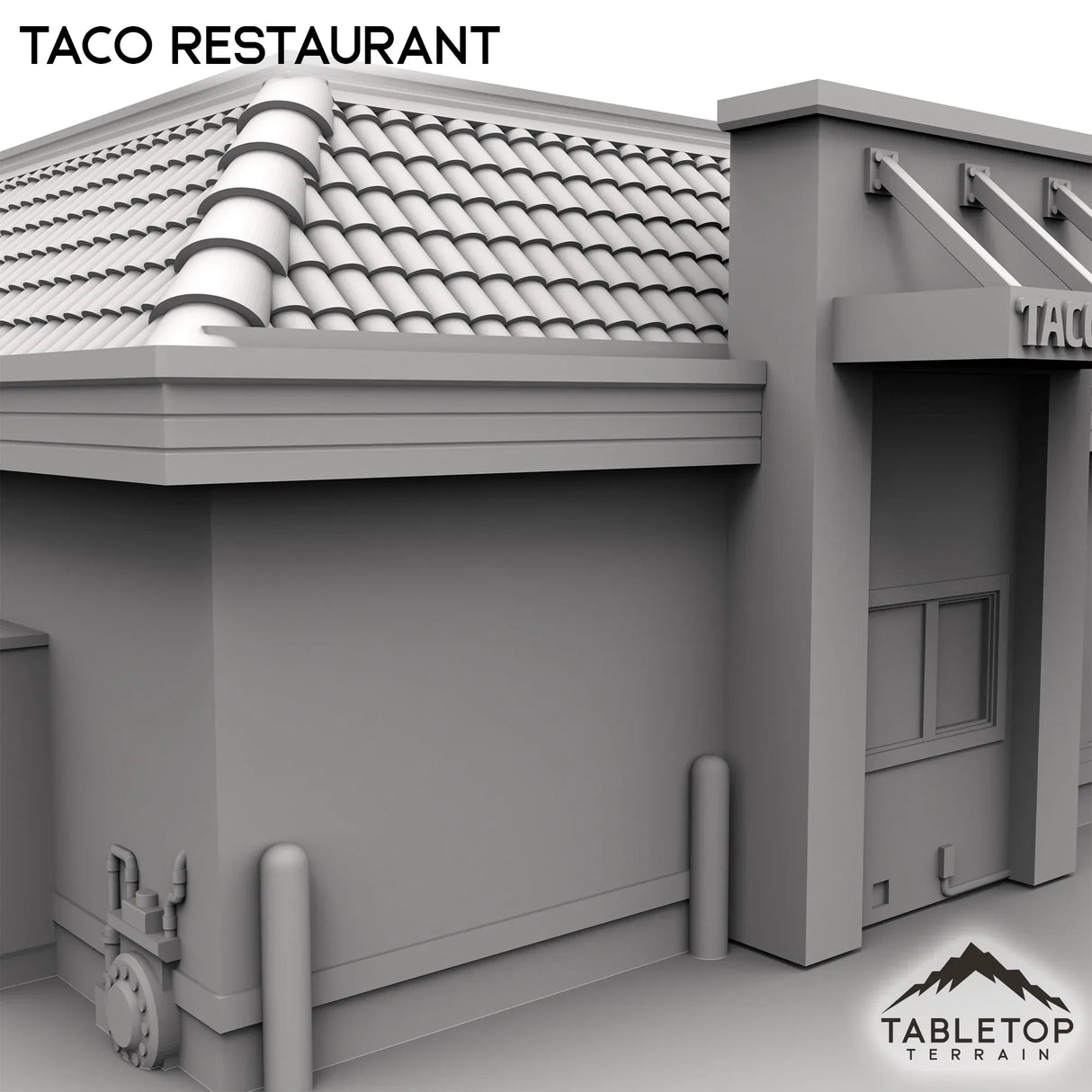 Tabletop Terrain Building Urban Taco Restaurant
