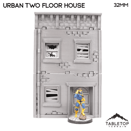Tabletop Terrain Building Urban Two Floor Building - Marvel Crisis Protocol Building