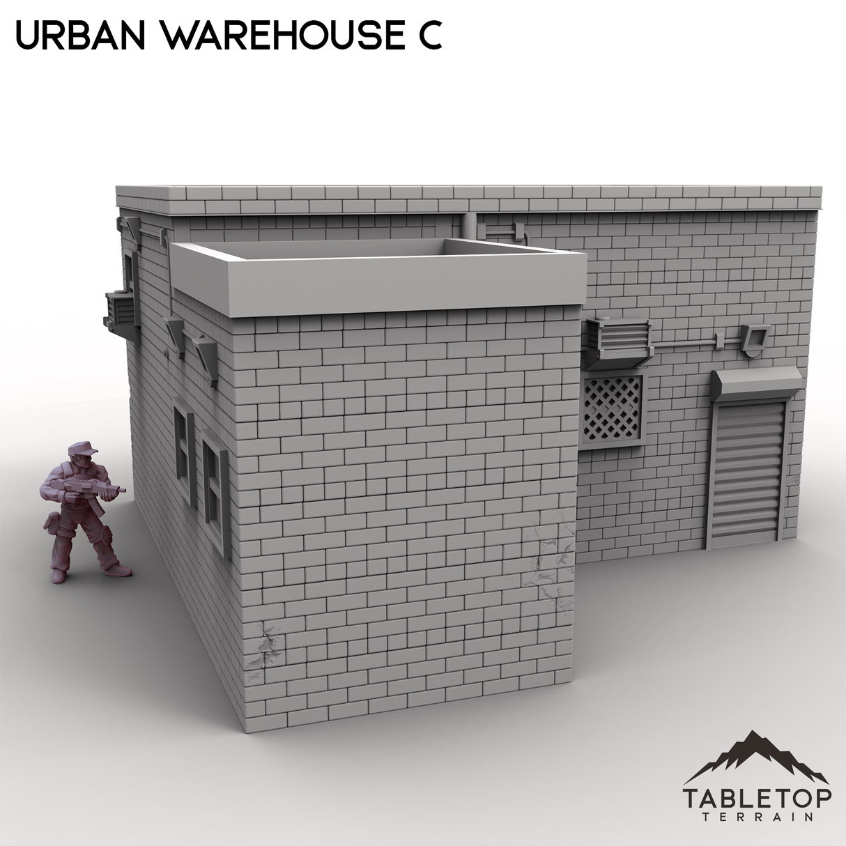 Tabletop Terrain Building Urban Warehouse C