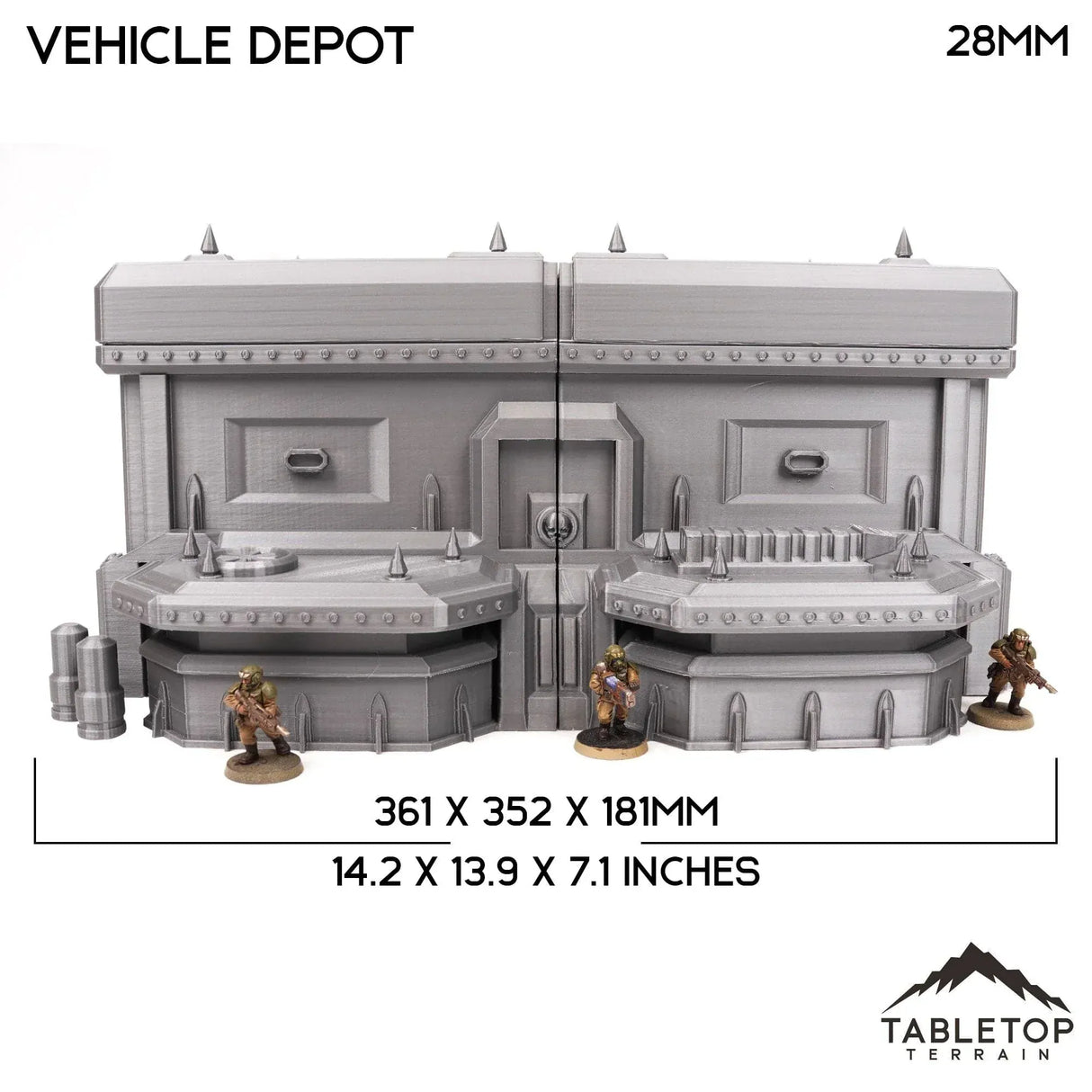 Tabletop Terrain Building Vehicle Depot