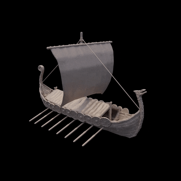 Tabletop Terrain Building Viking Longship