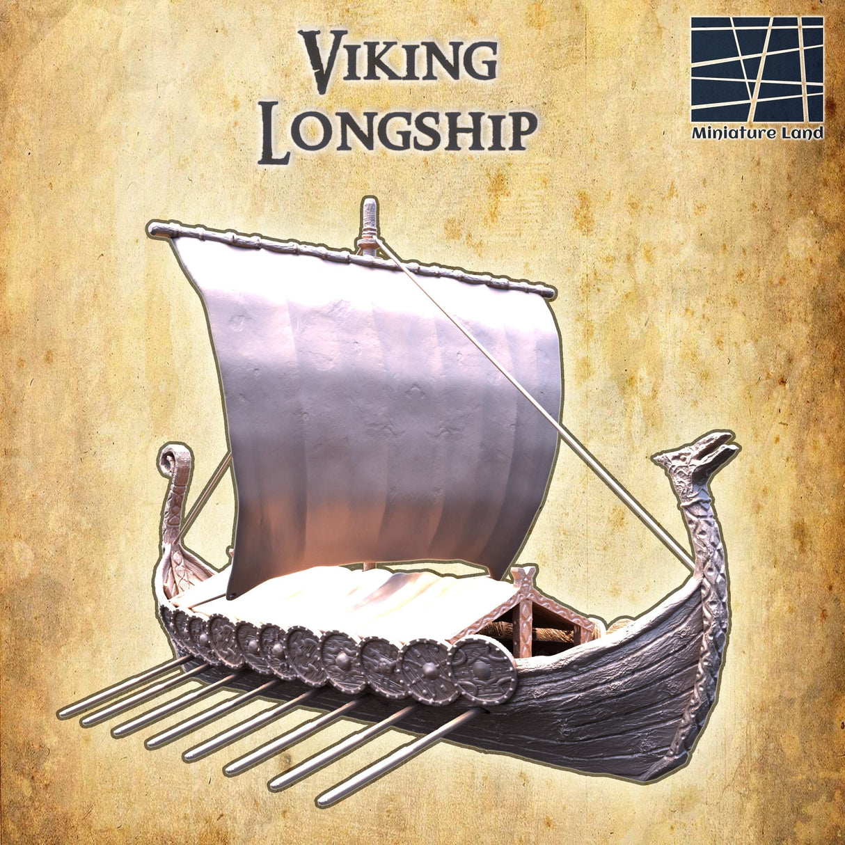 Tabletop Terrain Building Viking Longship