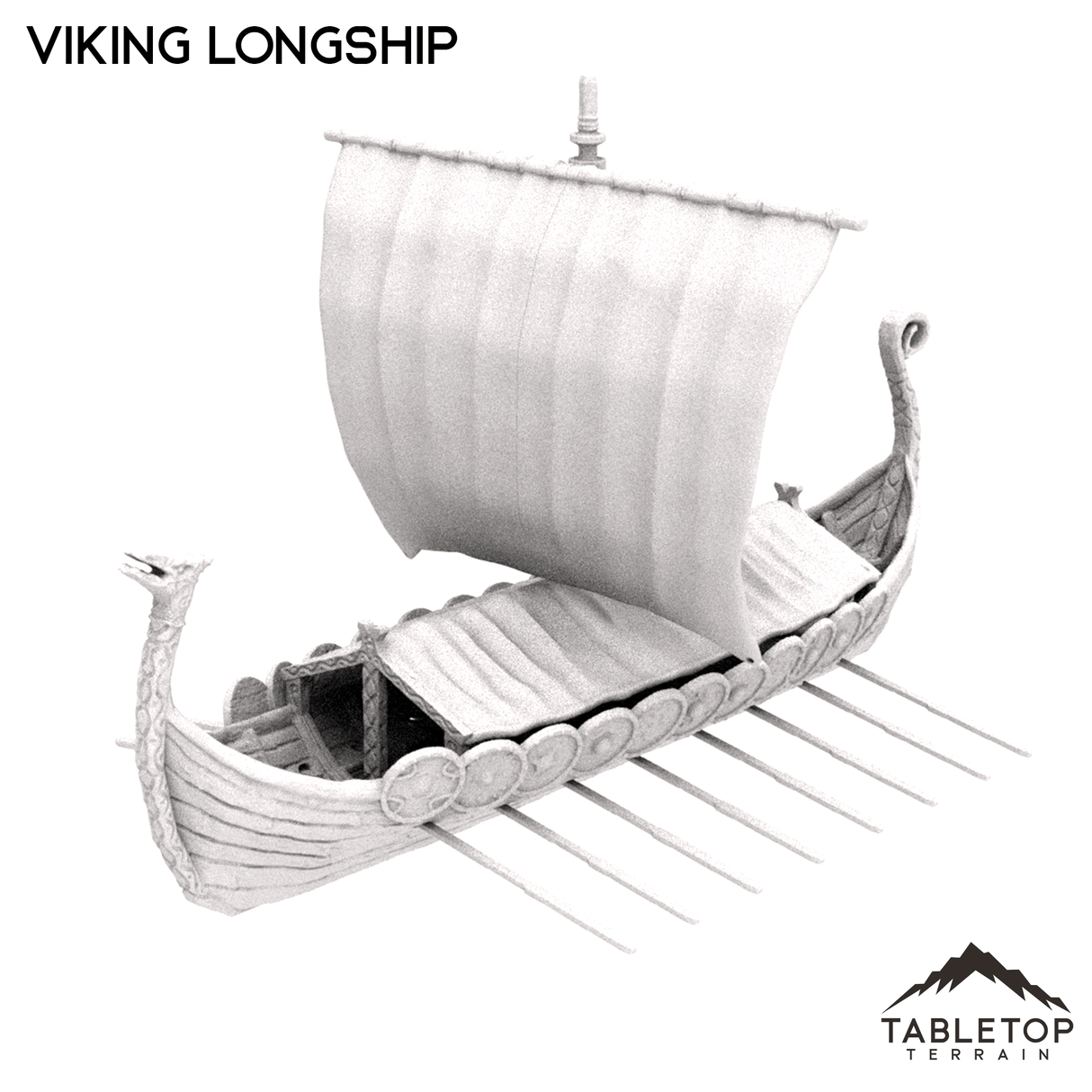 Tabletop Terrain Building Viking Longship