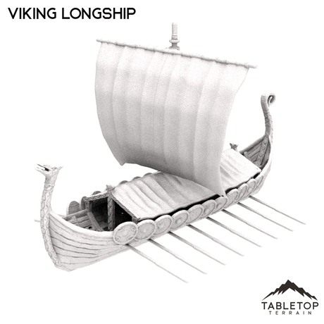 Tabletop Terrain Building Viking Longship