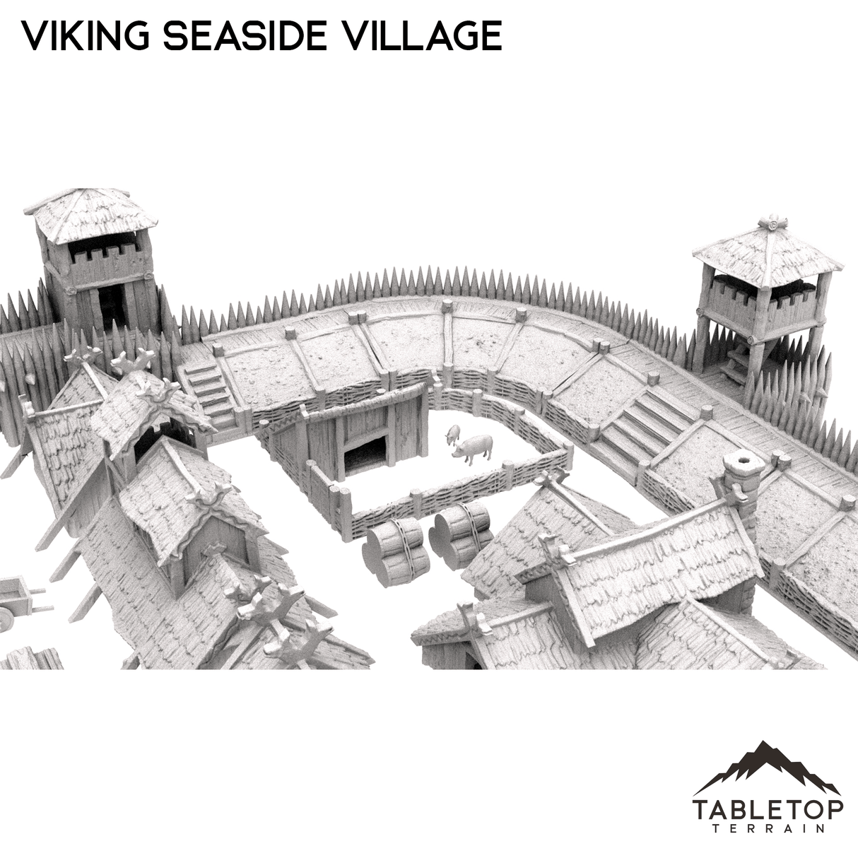 Tabletop Terrain Building Viking Seaside Village