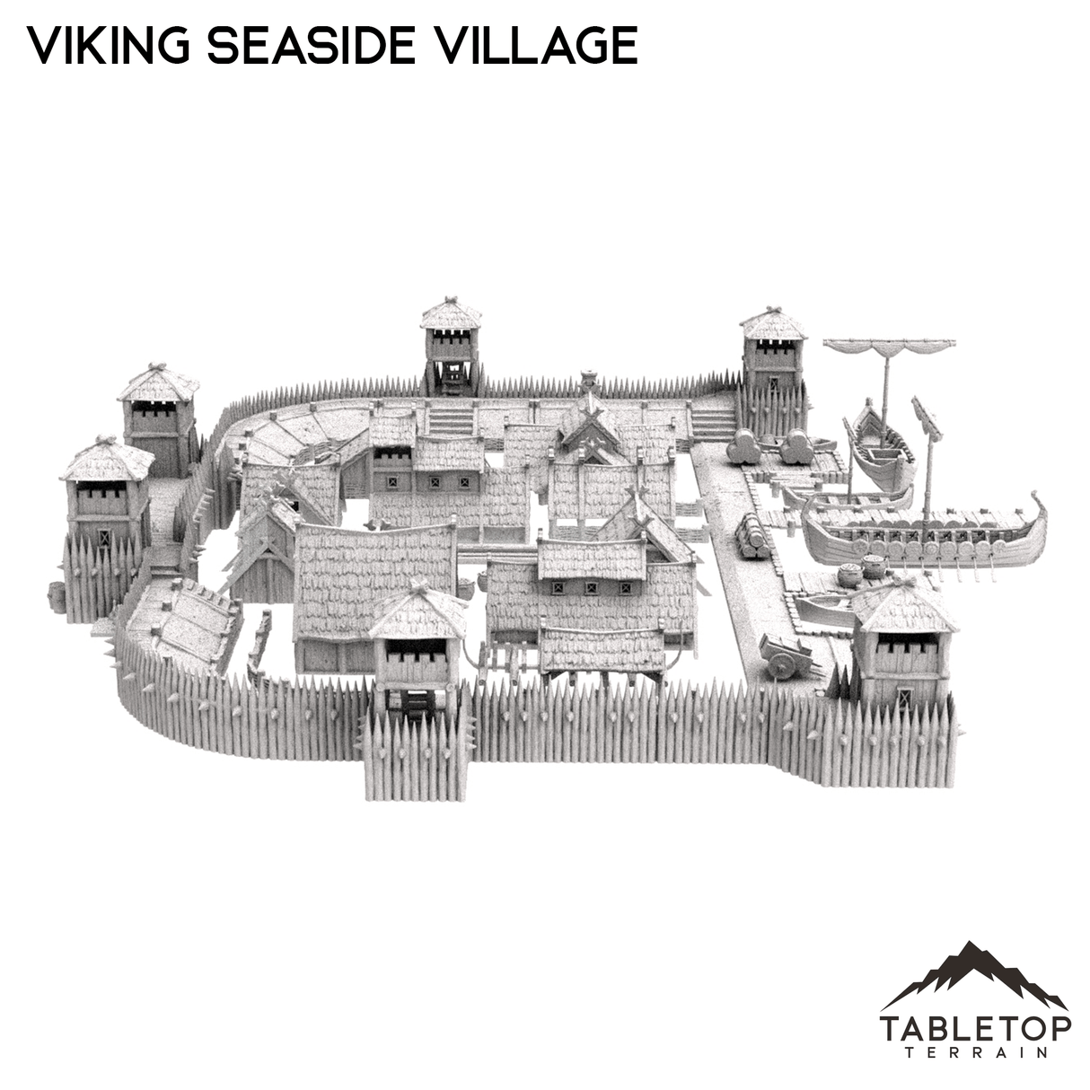 Tabletop Terrain Building Viking Seaside Village