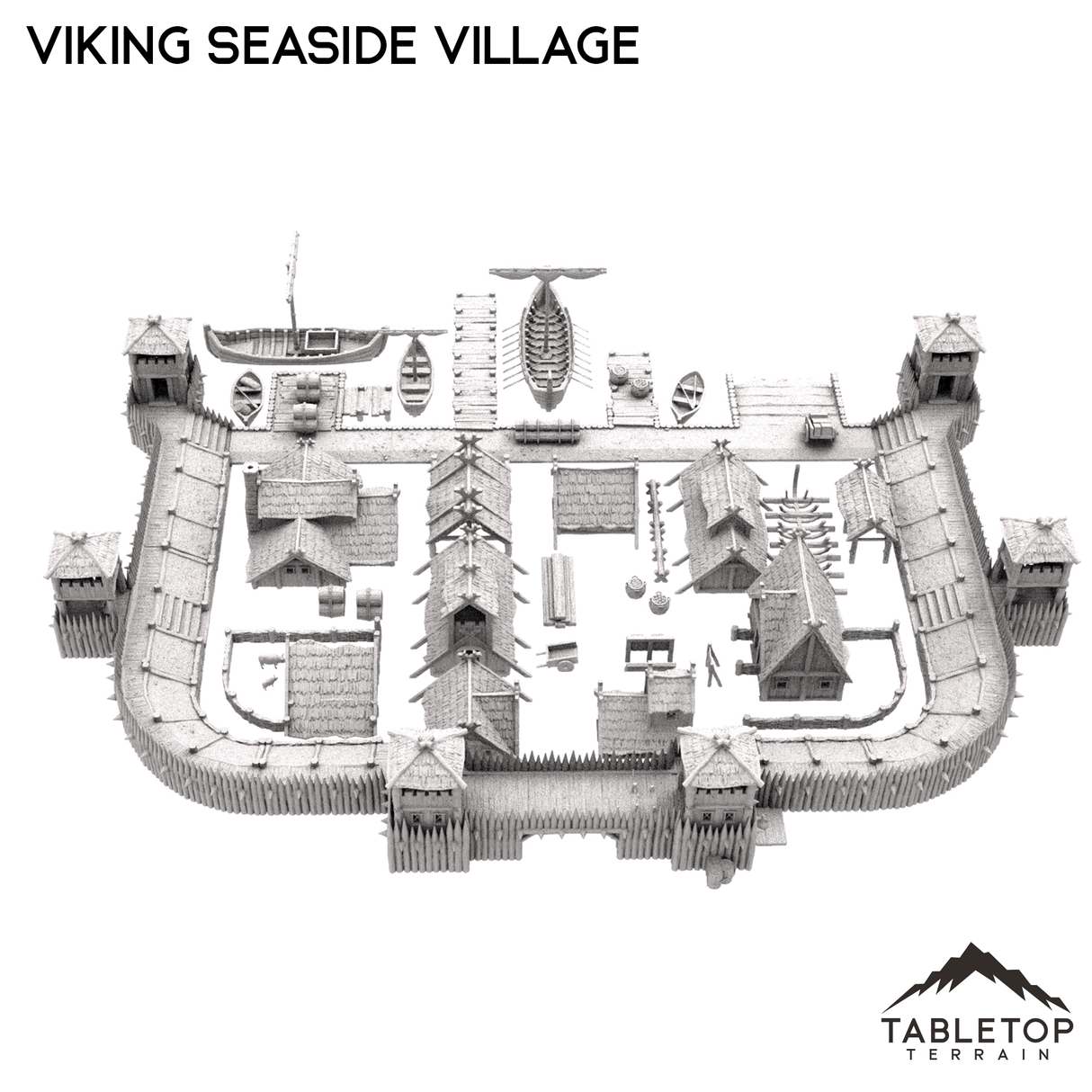 Tabletop Terrain Building Viking Seaside Village