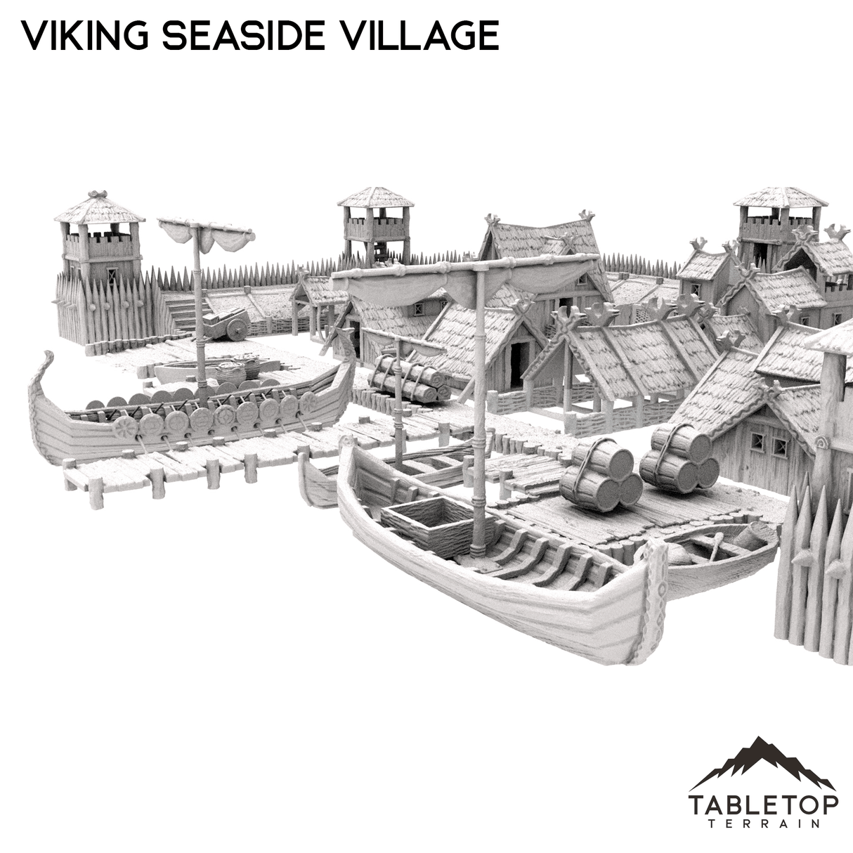 Tabletop Terrain Building Viking Seaside Village