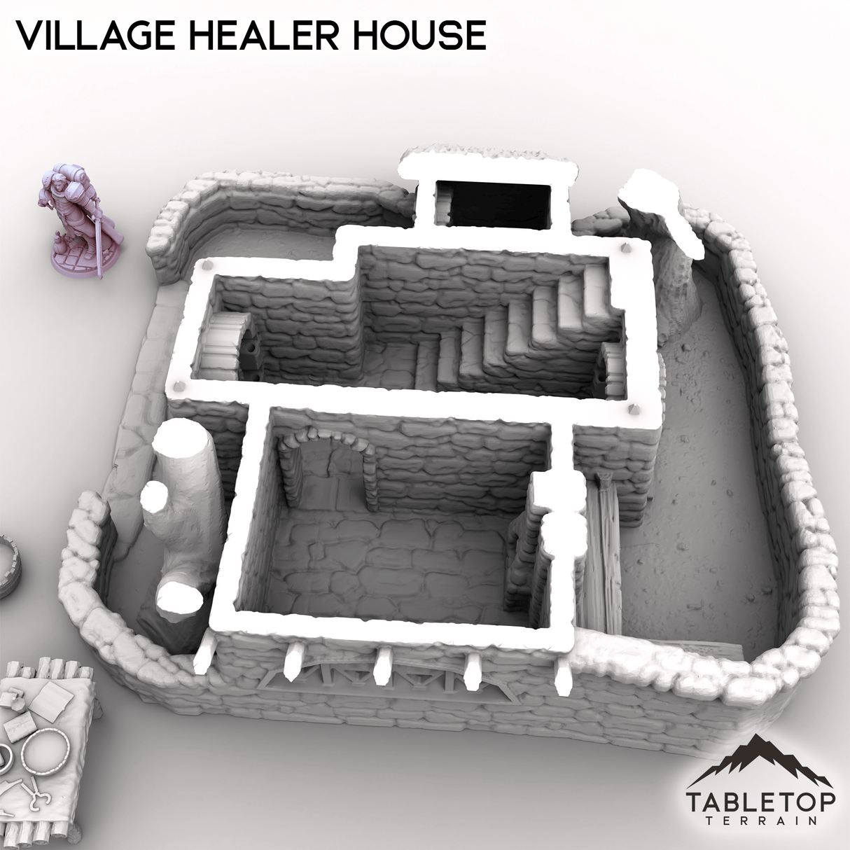 Tabletop Terrain Building Village Healer House