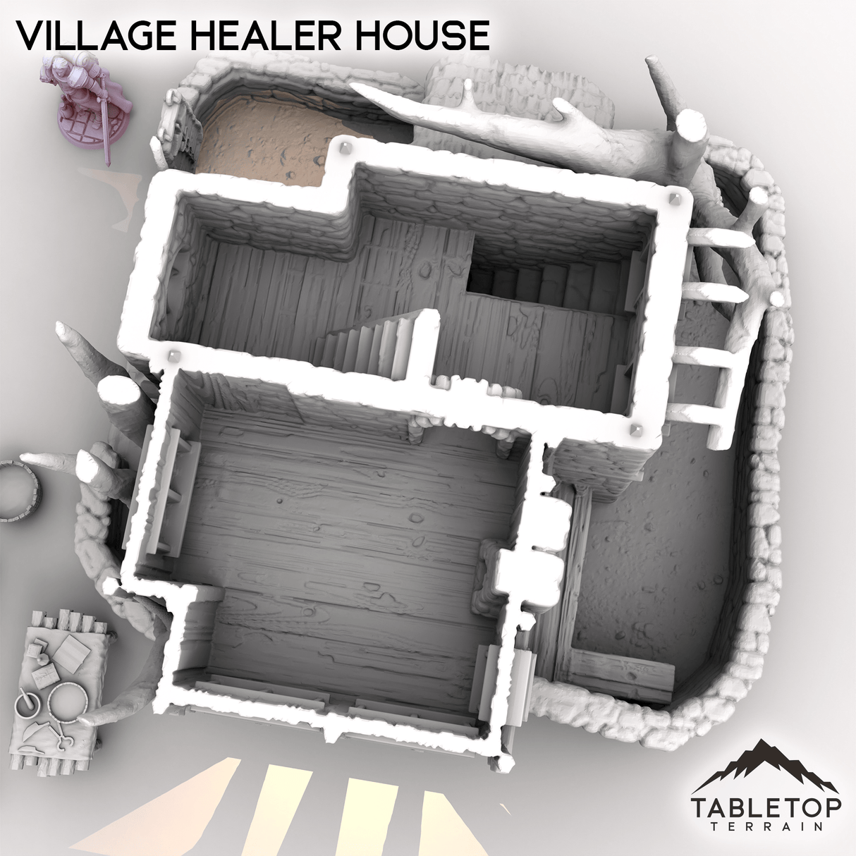 Tabletop Terrain Building Village Healer House