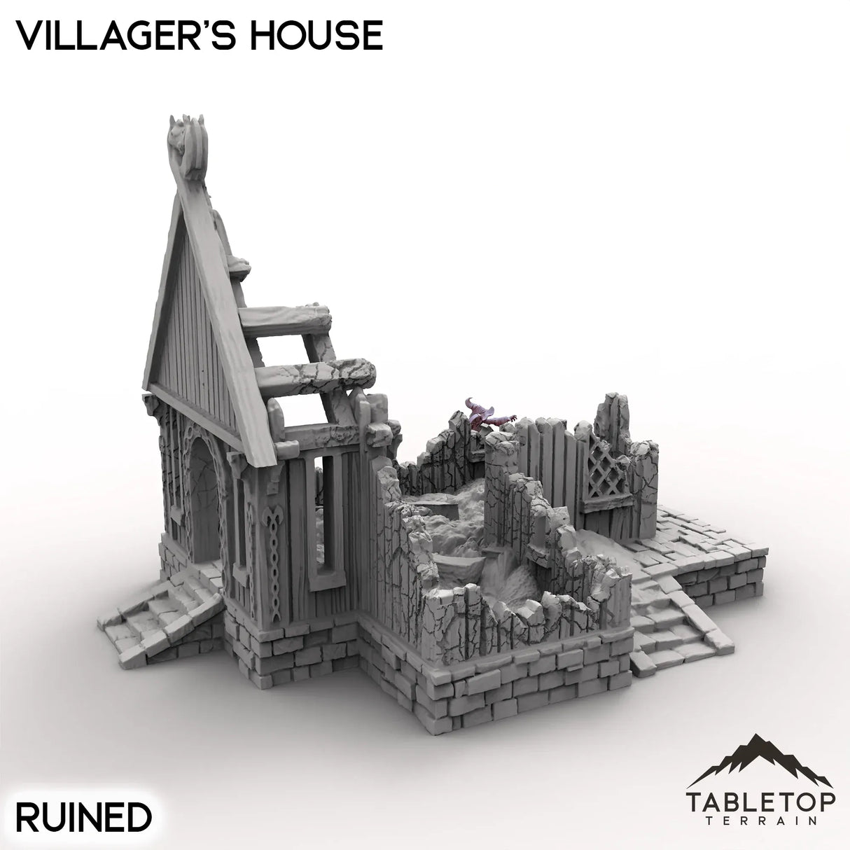 Tabletop Terrain Building Villager's House - Kingdom of Saxonia