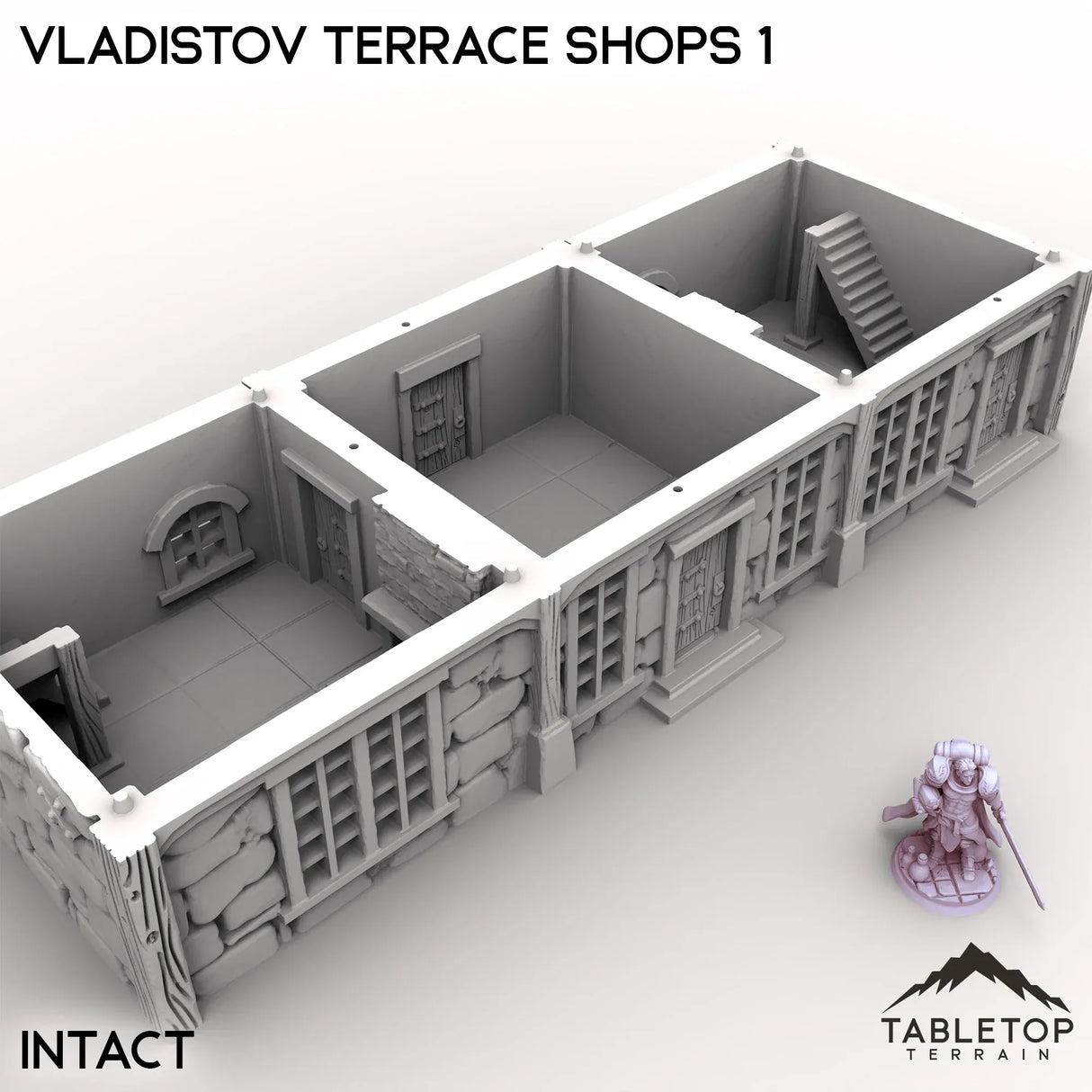 Tabletop Terrain Building Vladistov Terrace Shops 1