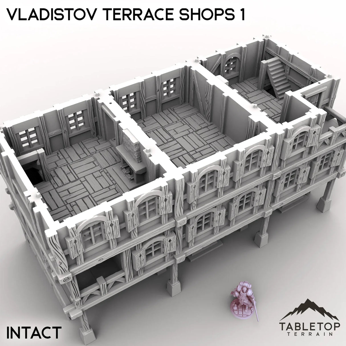 Tabletop Terrain Building Vladistov Terrace Shops 1