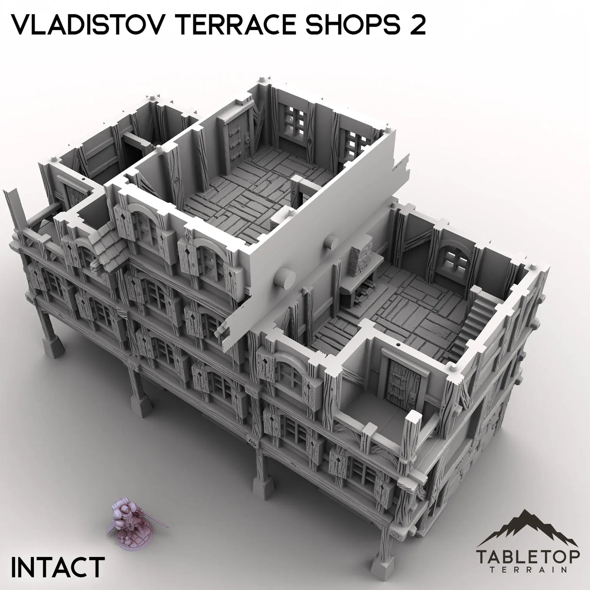 Tabletop Terrain Building Vladistov Terrace Shops 2