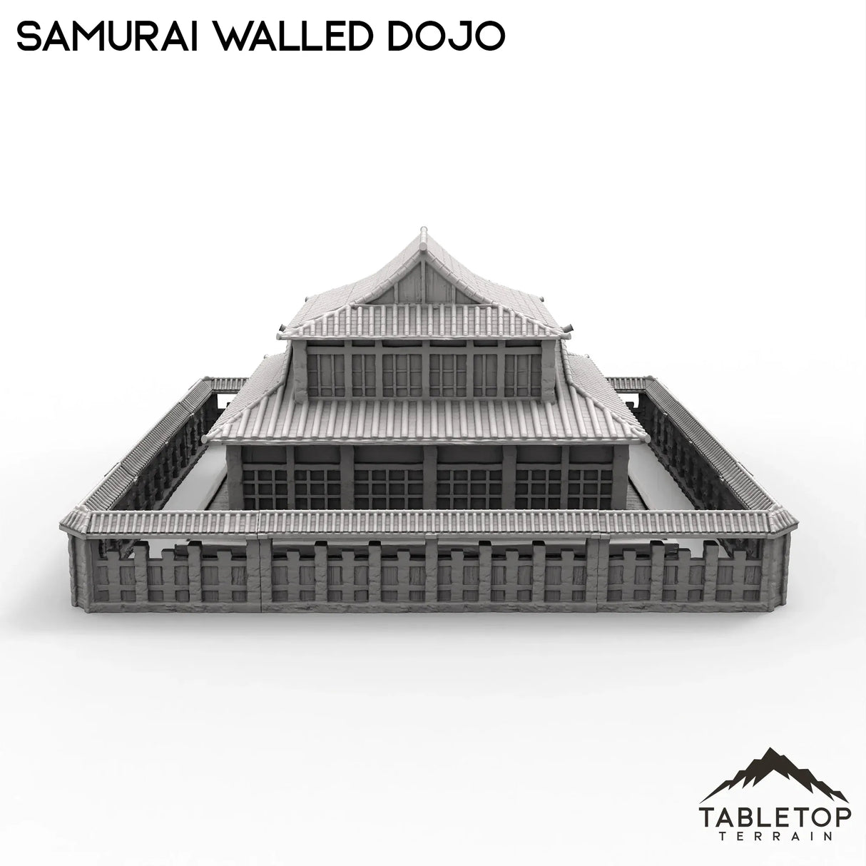 Tabletop Terrain Building Walled Samurai Dojo