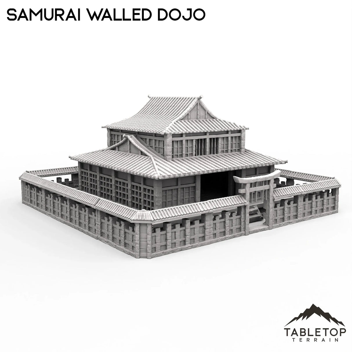 Tabletop Terrain Building Walled Samurai Dojo