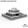 Tabletop Terrain Building Walled Samurai Dojo