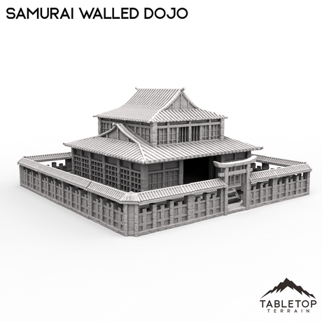 Tabletop Terrain Building Walled Samurai Dojo