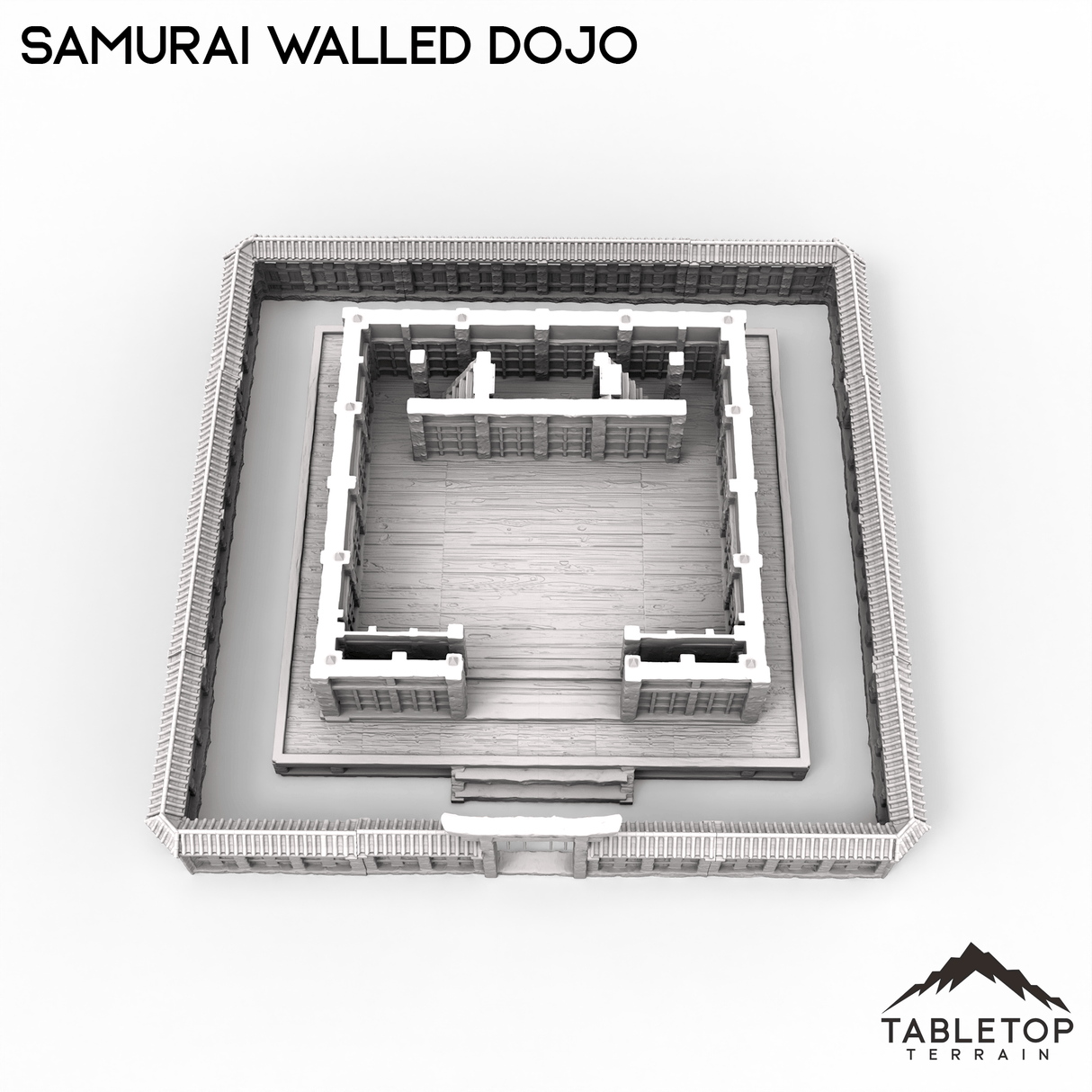 Tabletop Terrain Building Walled Samurai Dojo