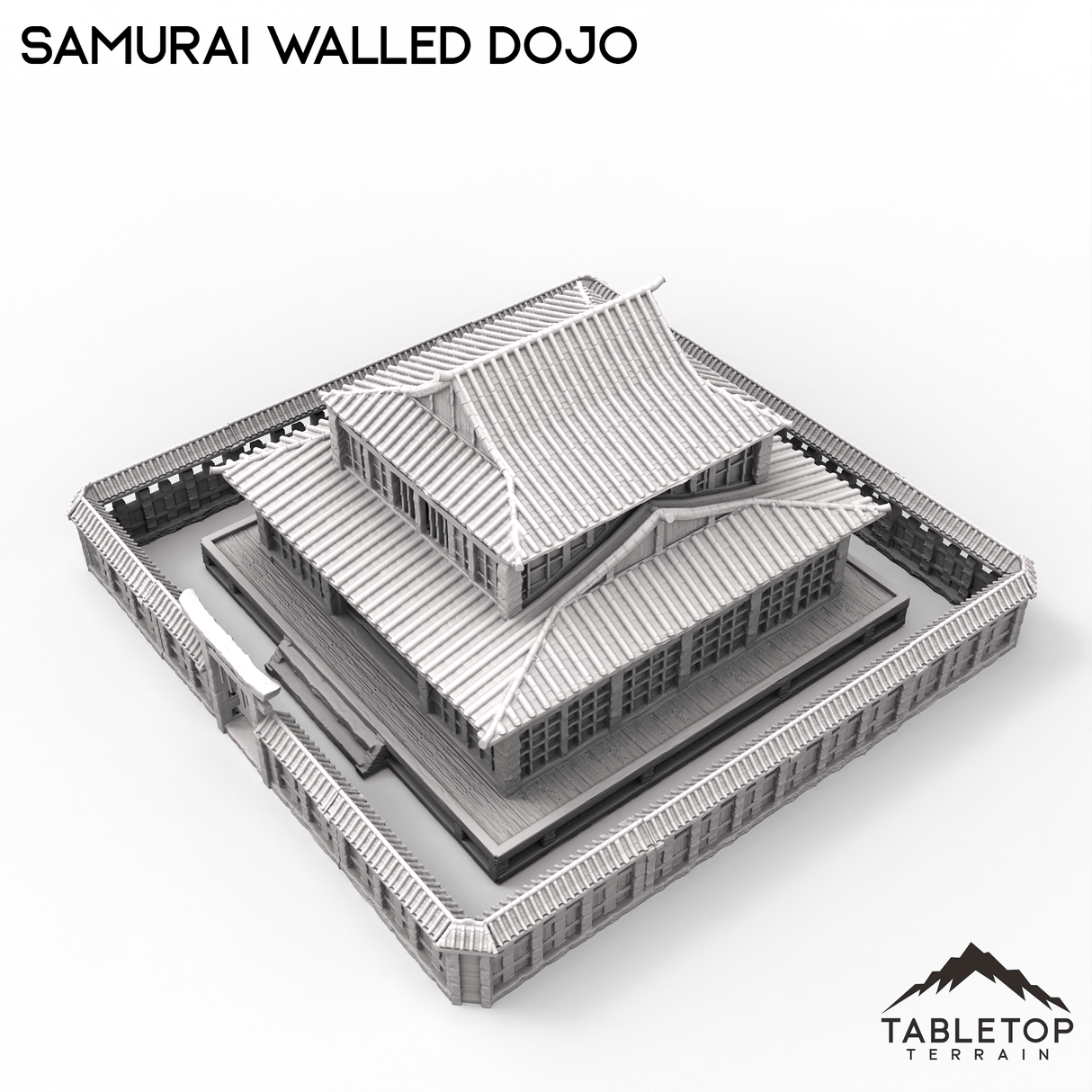 Tabletop Terrain Building Walled Samurai Dojo