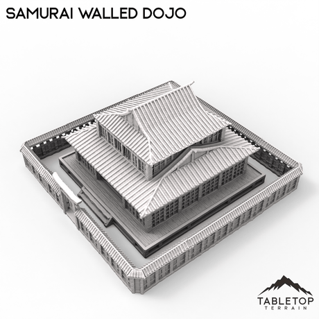 Tabletop Terrain Building Walled Samurai Dojo