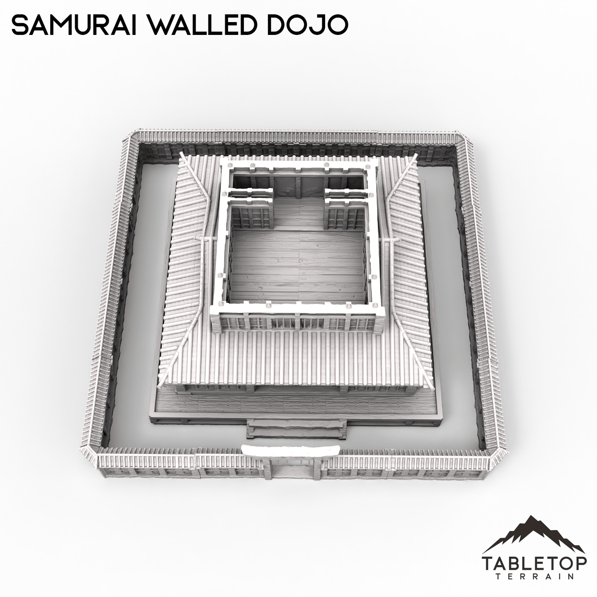 Tabletop Terrain Building Walled Samurai Dojo