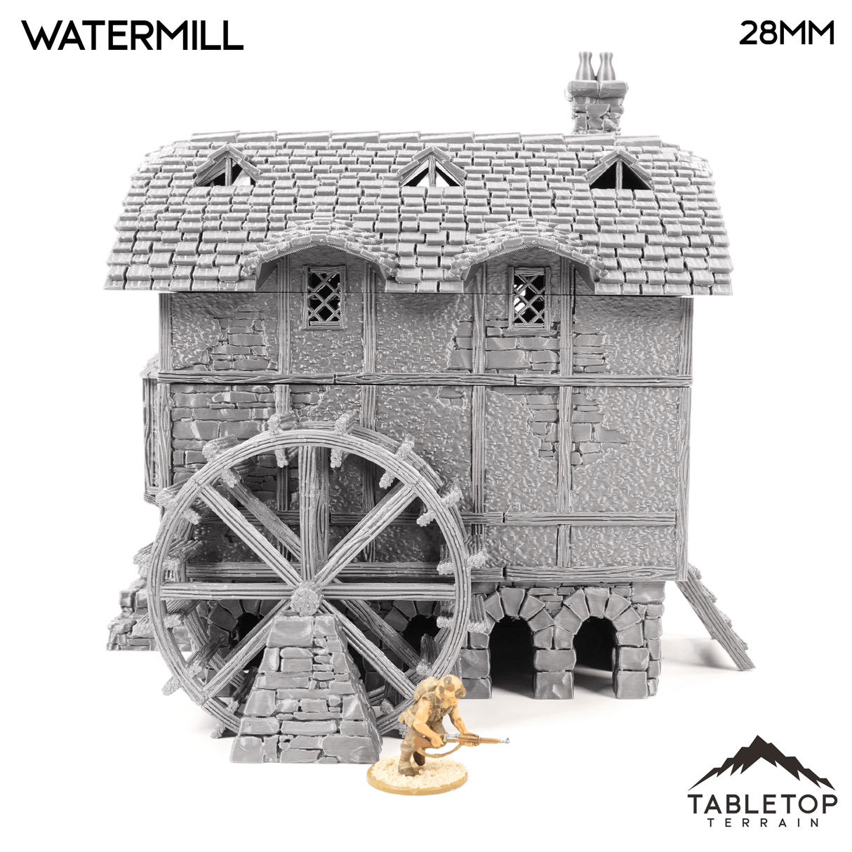 Tabletop Terrain Building Watermill - Fantasy Building