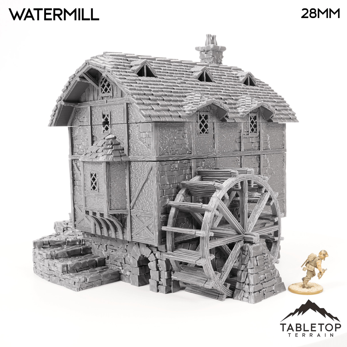 Tabletop Terrain Building Watermill - Fantasy Building
