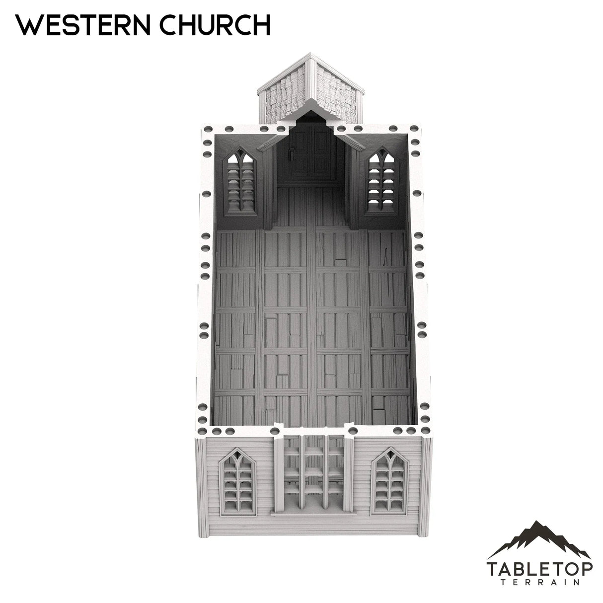 Tabletop Terrain Building Western Church - Old Wild Western Rush