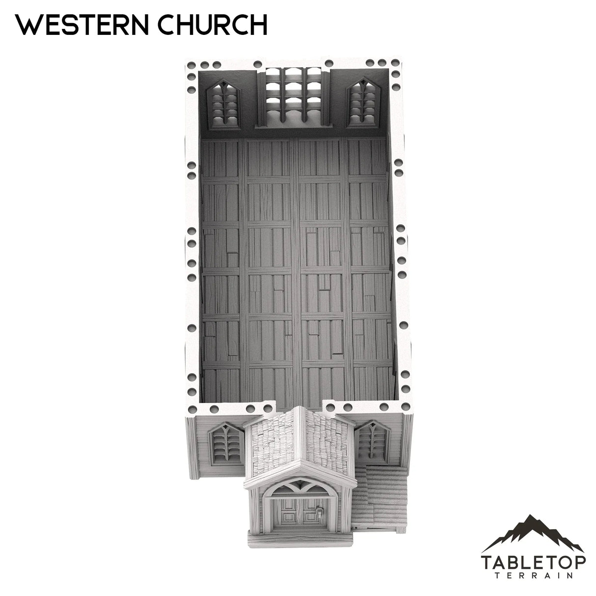 Tabletop Terrain Building Western Church - Old Wild Western Rush