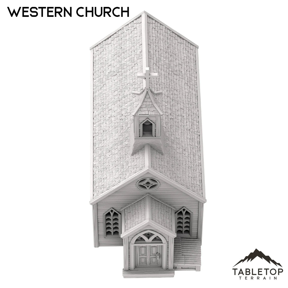 Tabletop Terrain Building Western Church - Old Wild Western Rush
