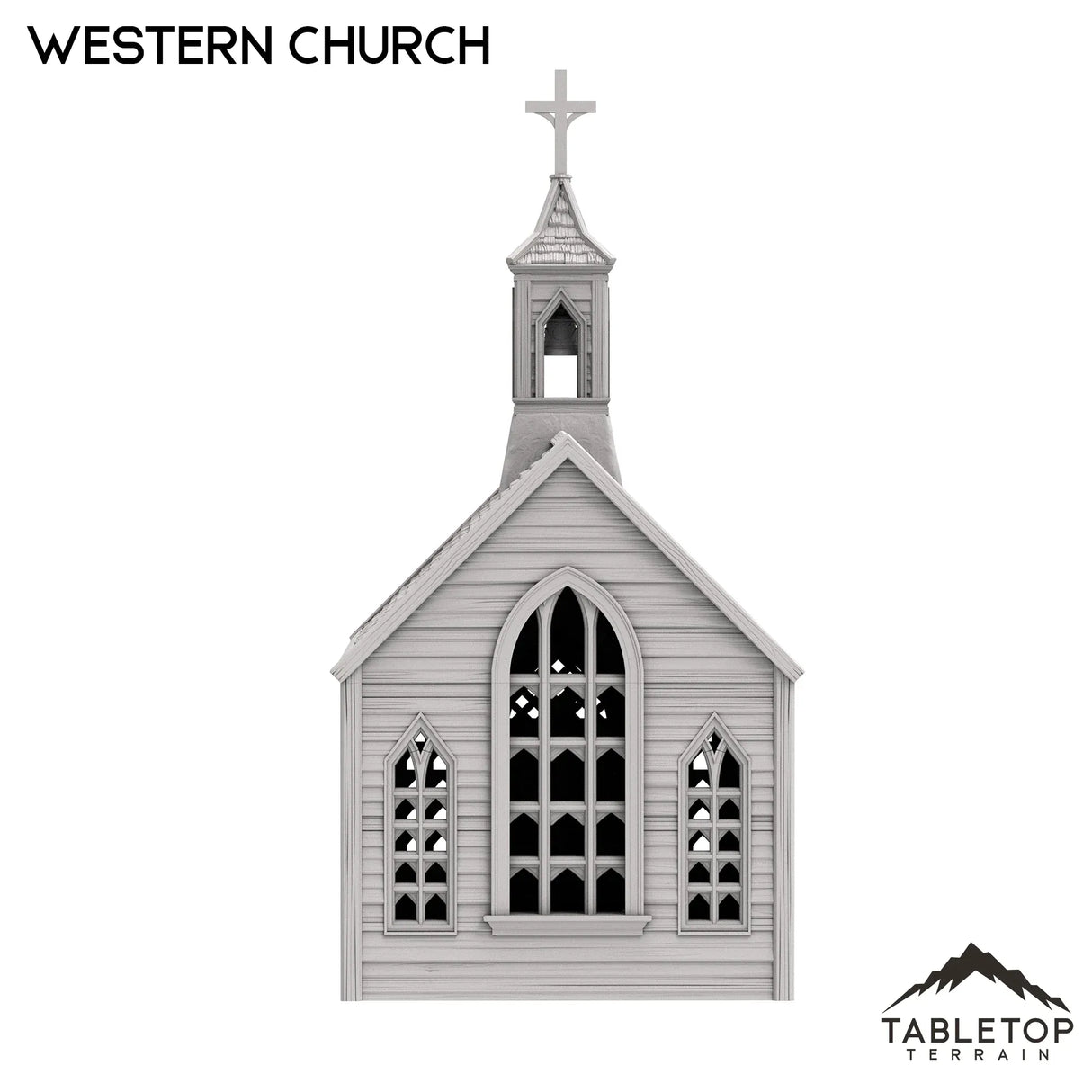 Tabletop Terrain Building Western Church - Old Wild Western Rush