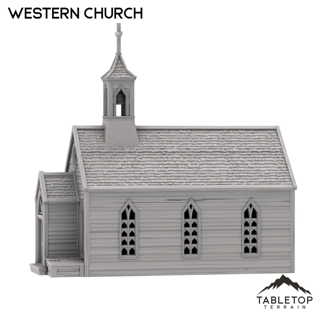 Tabletop Terrain Building Western Church - Old Wild Western Rush