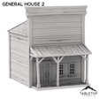 Tabletop Terrain Building Western General House 2 - Old Wild Western Rush