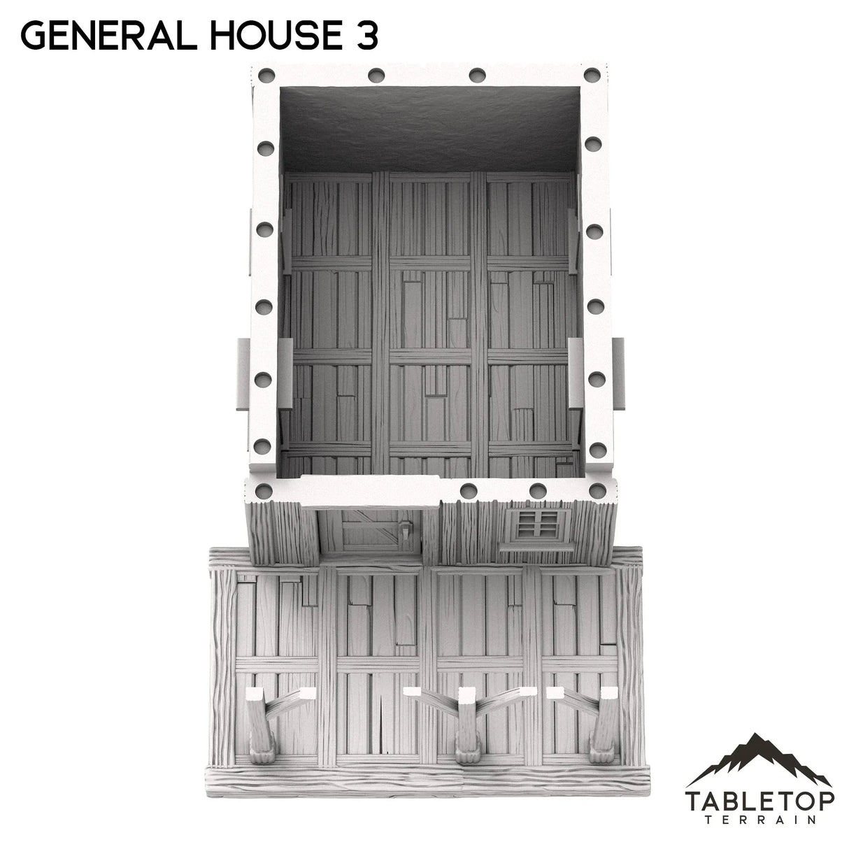 Tabletop Terrain Building Western General House 3 - Old Wild Western Rush