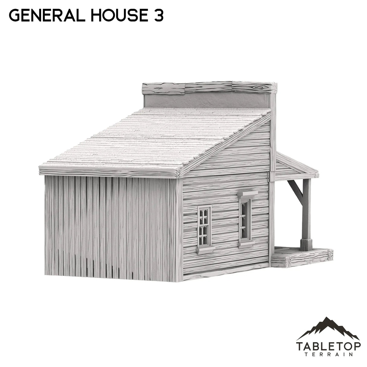 Tabletop Terrain Building Western General House 3 - Old Wild Western Rush