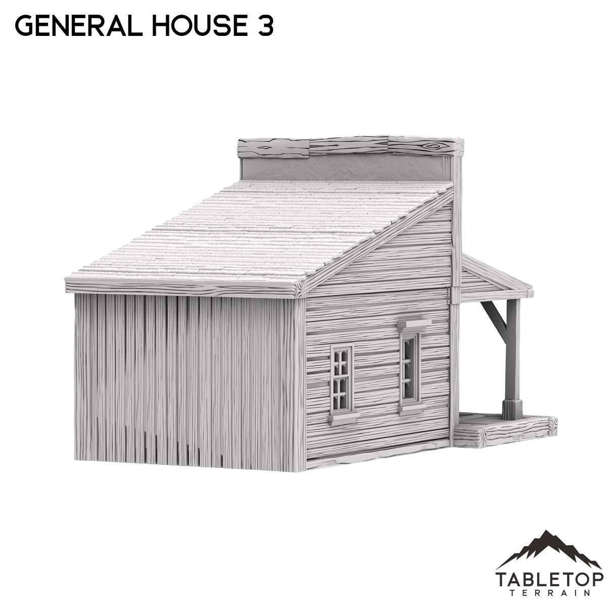 Tabletop Terrain Building Western General House 3 - Old Wild Western Rush