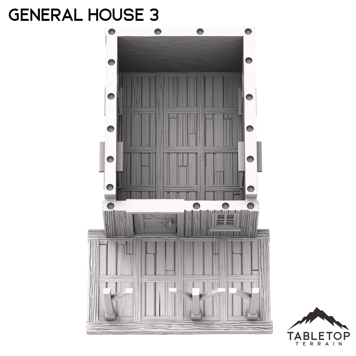 Tabletop Terrain Building Western General House 3 - Old Wild Western Rush