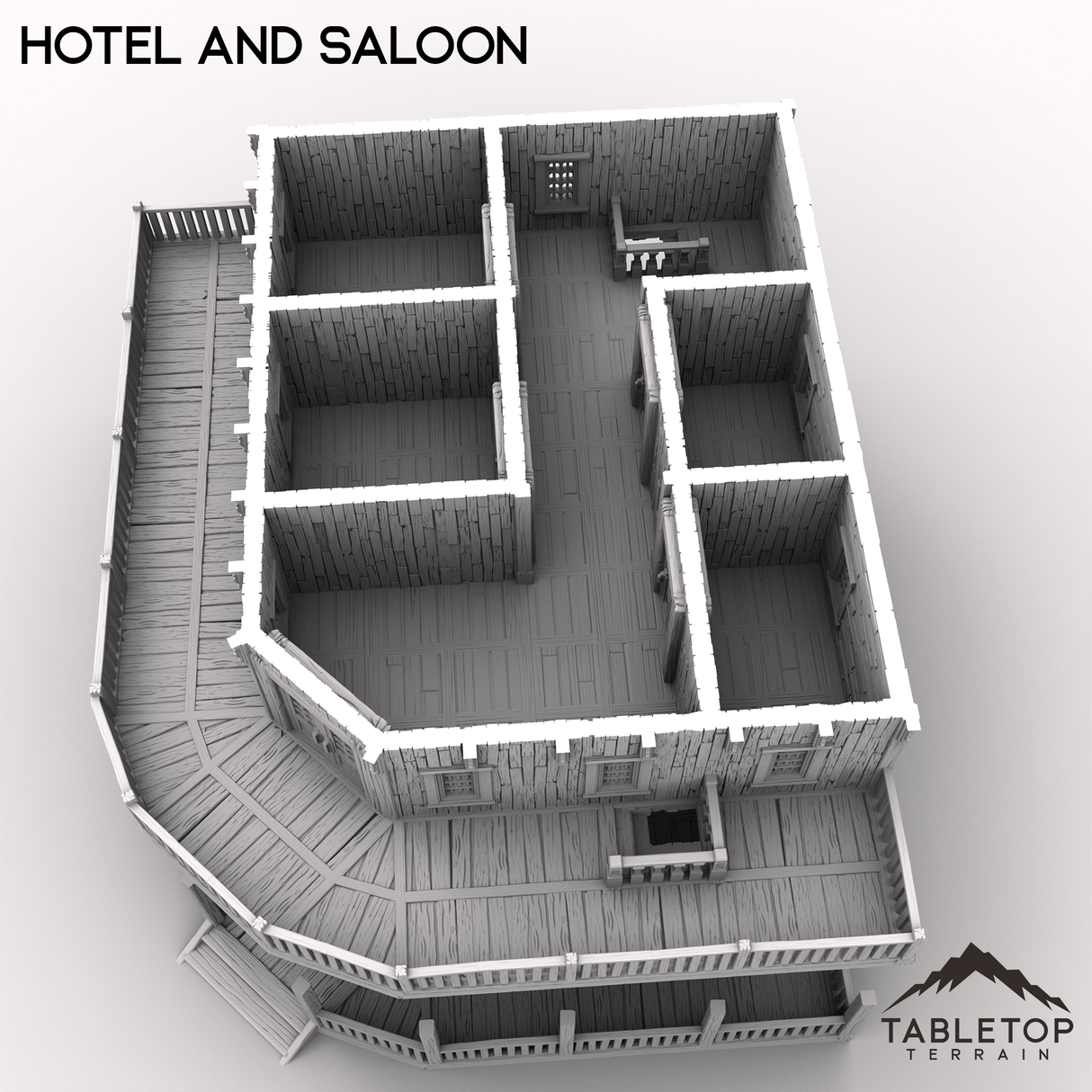 Tabletop Terrain Building Western Hotel and Saloon